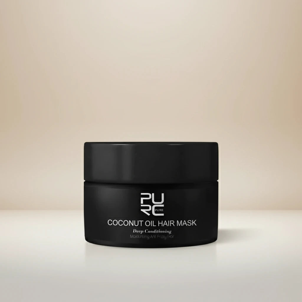 Masque Capillaire Lissant & Anti-Chute à l’Huile de Coco – Réparation & Nutrition Intense