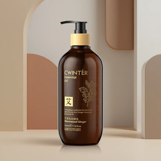 Huile Essentielle de Gingembre & Armoise 500 ml – Soin Corps Revitalisant & Nourrissant